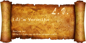 Lám Veronika névjegykártya